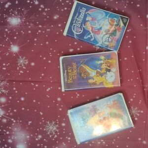 LOT of 3 black diamond Disney classics vhs